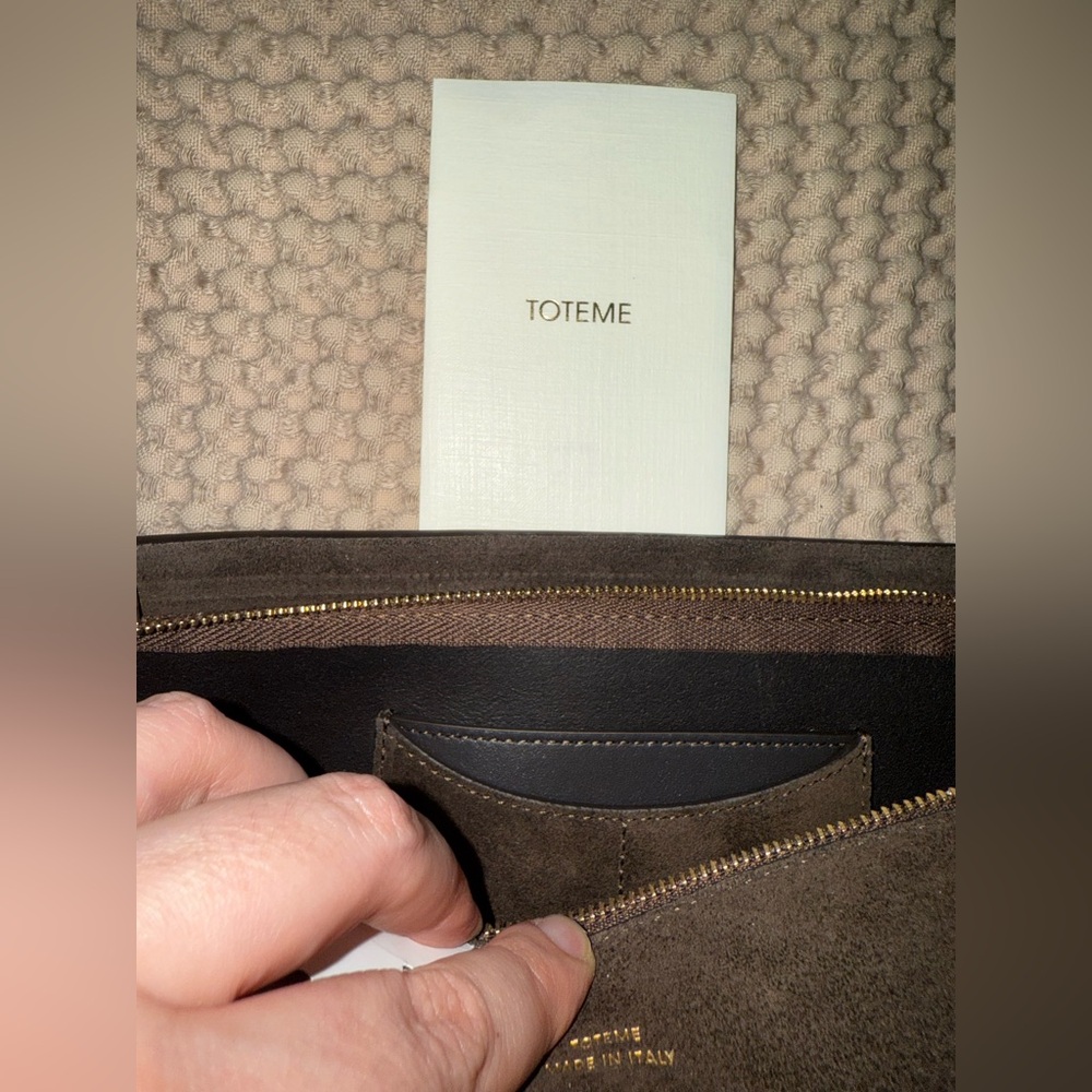 Toteme Suede Sooped Sling Bag, Pepper - Picture 13 of 16